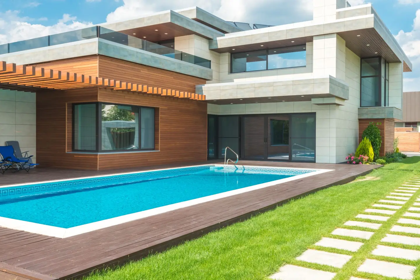 Swimming pool built in Cardiff Heights, NSW